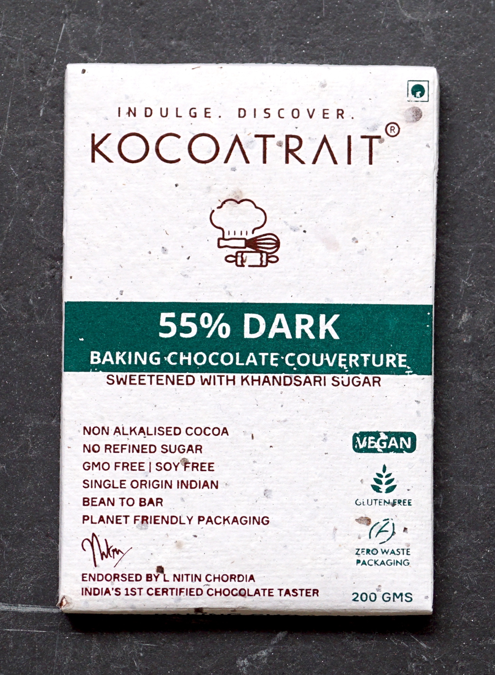 Kocoatrait 55% Dark Chocolate Couverture