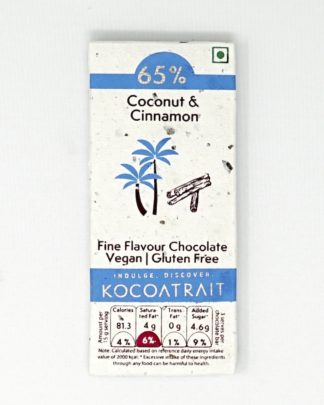 Kocoatrait Coconut & Cinnamon Bean to Bar Chocolate