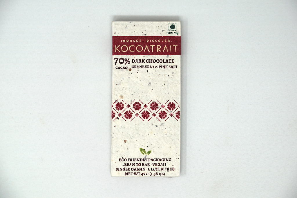 Kocoatrait 70% Cranberry & Pink Salt