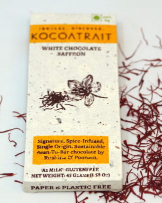 Kocoatrait White Chocolate Saffron Chocolate