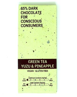 Kocoatrait Green tea Yuzu Pineapple Dark Chocolate