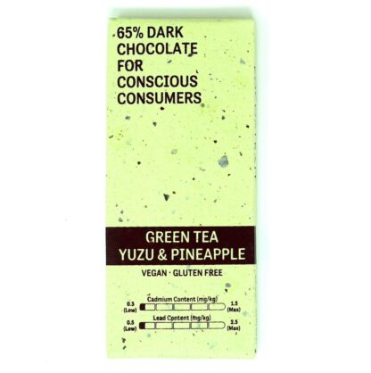 Kocoatrait Green tea Yuzu Pineapple Dark Chocolate